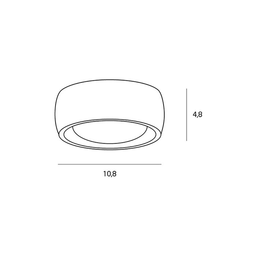 MAXLIGHT C0135 - Iluminação de teto para casa de banho LED KODAK LED/8W/230V diâmetro 10,8 cm IP44 branco