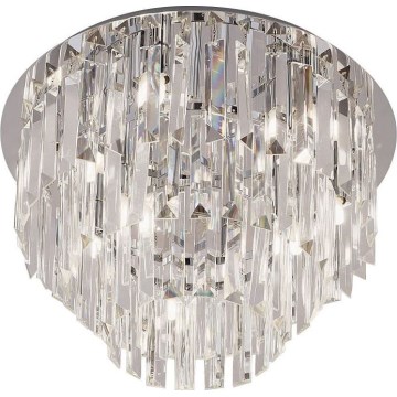 MAXLIGHT C0136 - Iluminação de teto MONACO 9xG9/40W/230V diâmetro 42 cm cromado brilhante