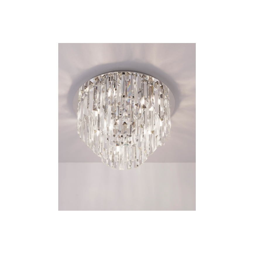 MAXLIGHT C0136 - Iluminação de teto MONACO 9xG9/40W/230V diâmetro 42 cm cromado brilhante