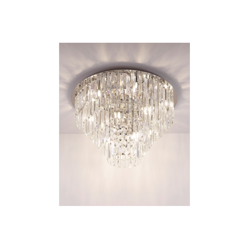 MAXLIGHT C0137 - Iluminação de teto MONACO 15xG9/40W/230V diâmetro 60 cm cromado brilhante