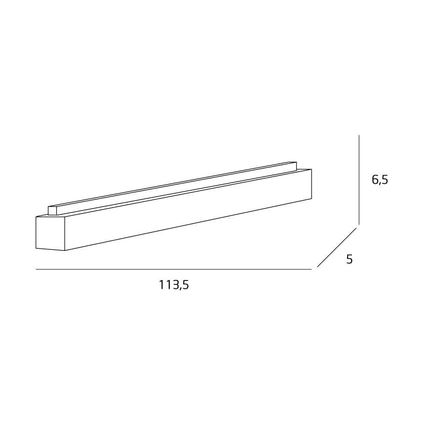 MAXLIGHT C0175D - Iluminação de teto LED com regulação LINEAR LED/36W/230V 113,5 cm preto