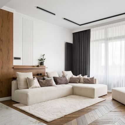 MAXLIGHT C0190 - Iluminação de teto LED LINEAR LED/18W/230V 57 cm preto