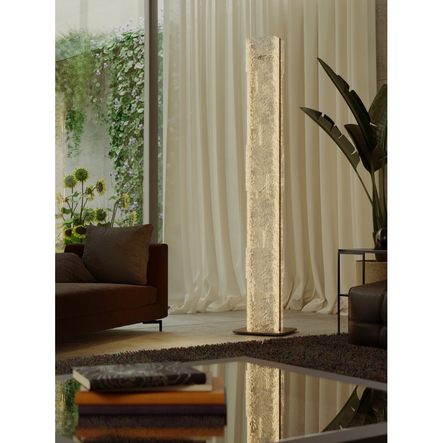 MAXLIGHT F0063 - Candeeiro de pé LED EVEREST LED/105W/230V 152 cm castanho