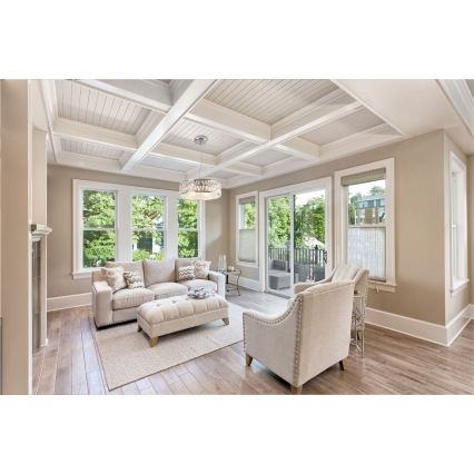 MAXLIGHT P0236 - Candeeiro suspenso DIAMANTE 5xG9/42W/230V diâmetro 38 cm cromado brilhante