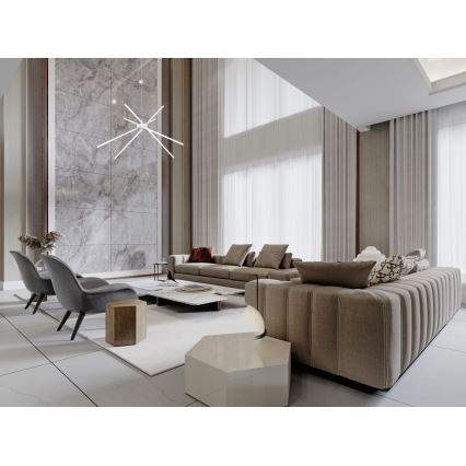 MAXLIGHT P0270 - Candeeiro suspenso LED ARANHA LED/33W/230V branco