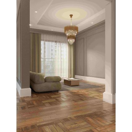 MAXLIGHT P0283 - Candeeiro suspenso VOGUE 16xE14/40W/230V diâmetro 60 cm dourado