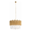 MAXLIGHT P0284 - Candeeiro suspenso VOGUE 12xE14/40W/230V diâmetro 60 cm dourado