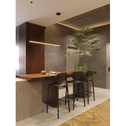 MAXLIGHT P0310D - Candeeiro suspenso LED com regulação TRIO LED/12W/230V preto