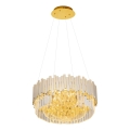 MAXLIGHT P0368 - Candeeiro suspenso TREND 8xE14/40W/230V diâmetro 45 cm dourado