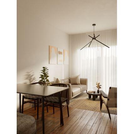 MAXLIGHT P0412 - Candeeiro suspenso LED ARANHA LED/33W/230V preto