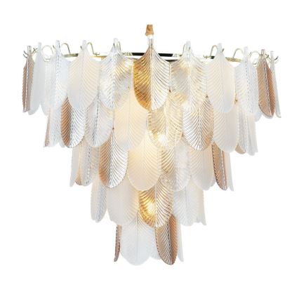 MAXLIGHT P0418 - Candeeiro suspenso ARWENA 15xE14/40W/230V diâmetro 80 cm dourado