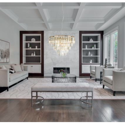 MAXLIGHT P0424 - Candeeiro suspenso MONACO 15xG9/40W/230V diâmetro 60 cm dourado