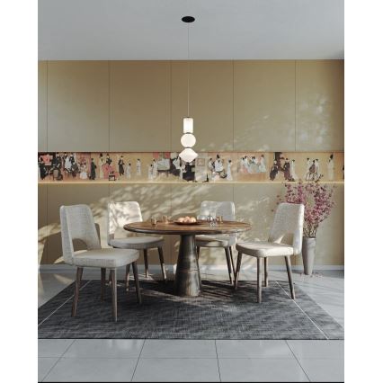 MAXLIGHT P0468 - Candeeiro suspenso LED AKIKO LED/23W/230V diâmetro 20 cm branco