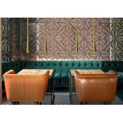 MAXLIGHT P0485 - Candeeiro suspenso LED CAFÉ LED/7W/230V diâmetro 3 cm dourado