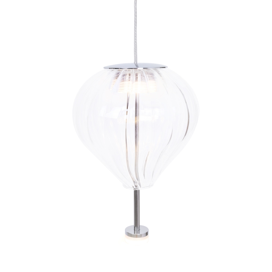 MAXLIGHT P0527 - Candeeiro suspenso LED PALLONCINI 2xLED/3W/230V diâmetro 12 cm transparente