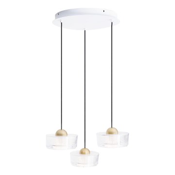 MAXLIGHT P0543 - Candeeiro suspenso LED LIPARI LED/22W/230V diâmetro 35 cm transparente