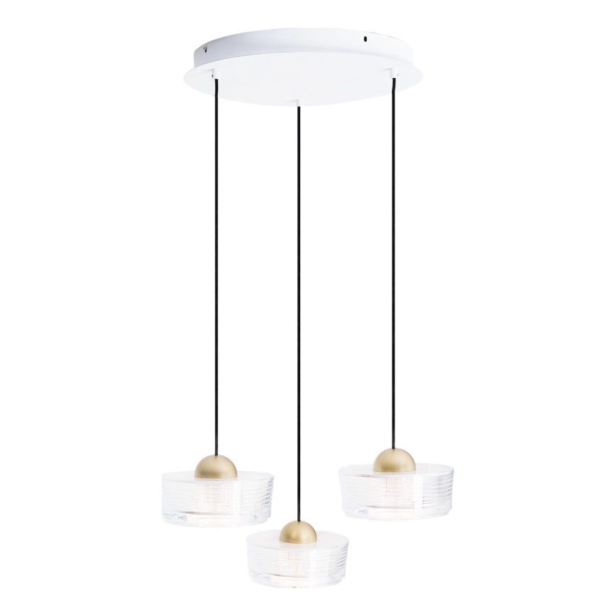 MAXLIGHT P0543 - Candeeiro suspenso LED LIPARI LED/22W/230V diâmetro 35 cm transparente