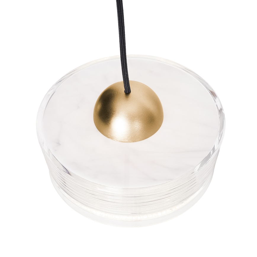 MAXLIGHT P0543 - Candeeiro suspenso LED LIPARI LED/22W/230V diâmetro 35 cm transparente