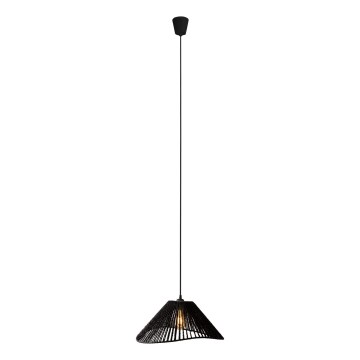 MAXLIGHT P0579 - Candeeiro suspenso AMALFI 1xE27/15W/230V diâmetro 45 cm preto