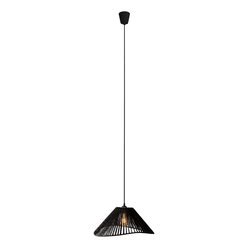 MAXLIGHT P0579 - Candeeiro suspenso AMALFI 1xE27/15W/230V diâmetro 45 cm preto