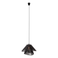 MAXLIGHT P0580 - Candeeiro suspenso AMALFI 1xE27/15W/230V diâmetro 45 cm preto