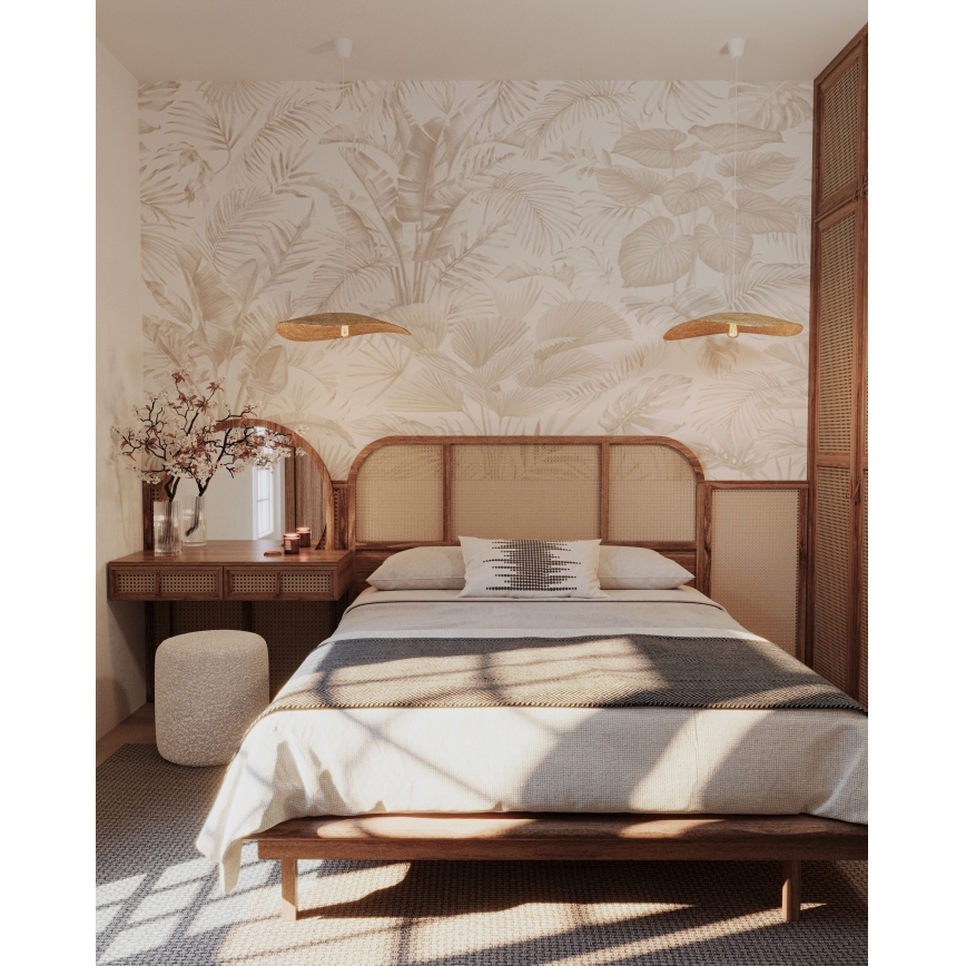 MAXLIGHT P0581 - Candeeiro suspenso NAP 1xE27/15W/230V diâmetro 60 cm bege