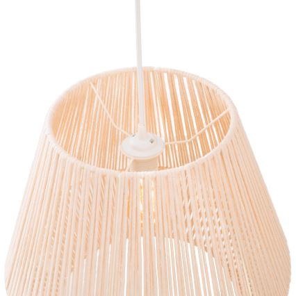 MAXLIGHT P0584 - Candeeiro suspenso PRASLIN 1xE27/15W/230V diâmetro 44 cm bege