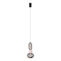 MAXLIGHT P0591 - Candeeiro suspenso LED BORA LED/10W/230V diâmetro 22 cm branco/preto