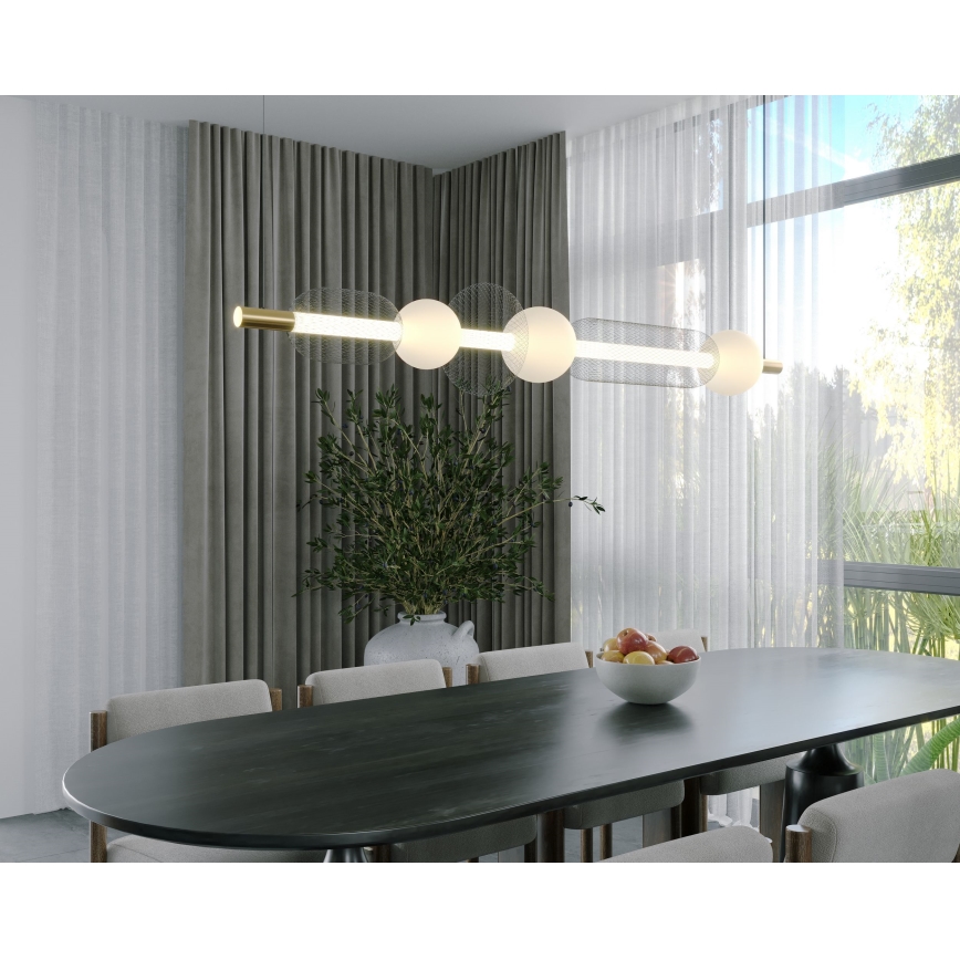 MAXLIGHT P0593 - Candeeiro suspenso LED BORA LED/29W/230V branco/preto