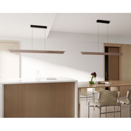 MAXLIGHT P0596 - Candeeiro de teto LED regulável com cabo JO-JO LED/40W/230V 2700/4500/5500K latão