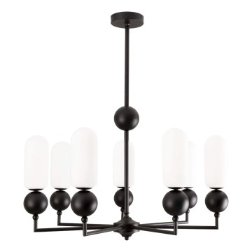 MAXLIGHT P0632 - Lustre suspenso com haste NOVA 7xG9/7W/230V diâmetro 70 cm preto