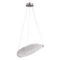 MAXLIGHT P0636D - Lustre LED suspenso por cabo EMPIRE LED/17W/230V cromado brilhante
