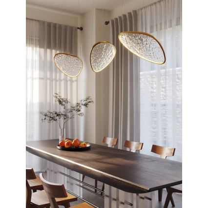 MAXLIGHT P0637D - Lustre LED suspenso por cabo EMPIRE LED/17W/230V dourado