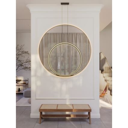 MAXLIGHT P0654 - Lustre LED para casa de banho suspenso por cabo VISUAL VER, LED/28W/230V, IP44, branco