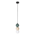 MAXLIGHT P0665 - Candeeiro pendente em cabo ALICE 1xG9/7W/230V Ø 10 cm preto