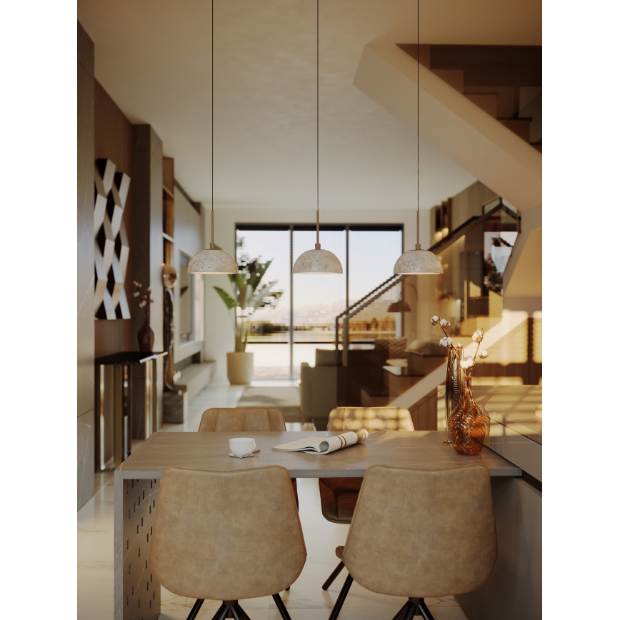 MAXLIGHT P0666 - Lustre LED suspenso por cabo CUCCINA LED/57W/230V Ø 15 cm bege