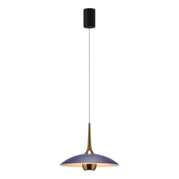 MAXLIGHT P0675 - Lustre LED em cabo MANUKA LED/12W/230V Ø 28 cm dourado/azul