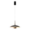 MAXLIGHT P0676 - Lustre LED suspenso por cabo MANUKA LED/12W/230V Ø 28 cm dourado/preto