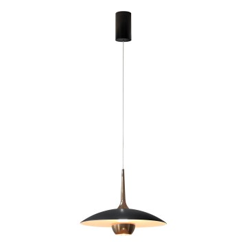 MAXLIGHT P0676 - Lustre LED suspenso por cabo MANUKA LED/12W/230V Ø 28 cm dourado/preto