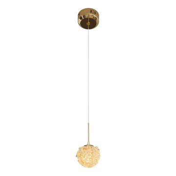 MAXLIGHT P0679 - Lustre suspenso por cabo RITA 1xG9/5W/230V Ø 12 cm dourado