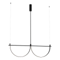 MAXLIGHT P0688 - Lustre LED suspenso por cabo VICTORIA LED/40W/230V CRI 90 preto