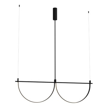 MAXLIGHT P0688 - Lustre LED suspenso por cabo VICTORIA LED/40W/230V CRI 90 preto