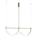MAXLIGHT P0689 - Lustre LED suspenso por cabo VICTORIA LED/40W/230V CRI 90 dourado