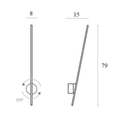 MAXLIGHT W0212 - Iluminação de parede exterior LED ARANHA LED/8,4W/230V IP44 branco
