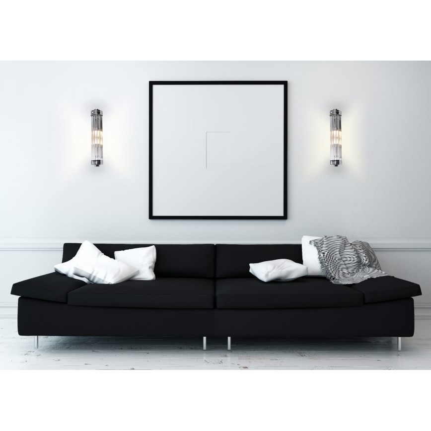 MAXLIGHT W0241 - Iluminação de parede FLORENCE 2xE14/40W/230V cromado brilhante