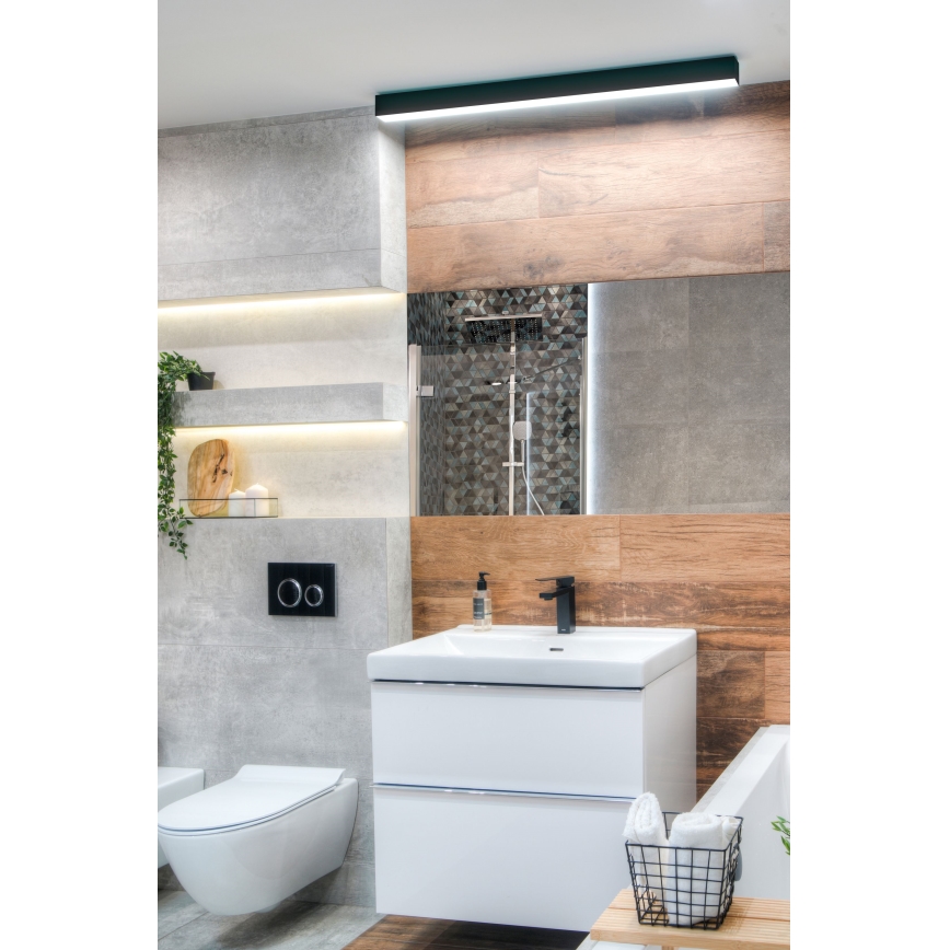 MAXLIGHT W0266 - Iluminação de espelho para casa de banho LED com regulação LINEAR LED/36W/230V 113,5 cm IP44 preto