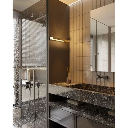 MAXLIGHT W0319 - Iluminação de parede para casa de banho LED FLINK LED/18W/230V 60 cm IP44 dourado