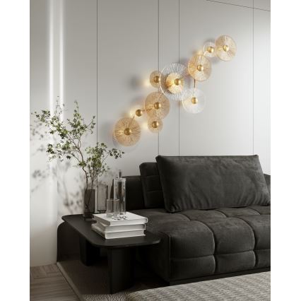 MAXLIGHT W0354 - Iluminação de parede LED ALLURE 10xLED/4,3W/230V dourado