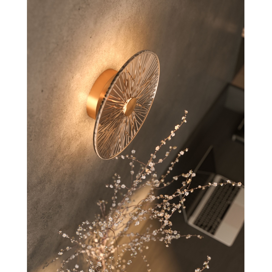 MAXLIGHT W0355 - Iluminação de parede LED ALLURE LED/5W/230V diâmetro 28 cm dourado