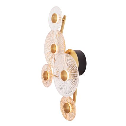 MAXLIGHT W0357 - Iluminação de parede LED ALLURE 5xLED/5W/230V dourado